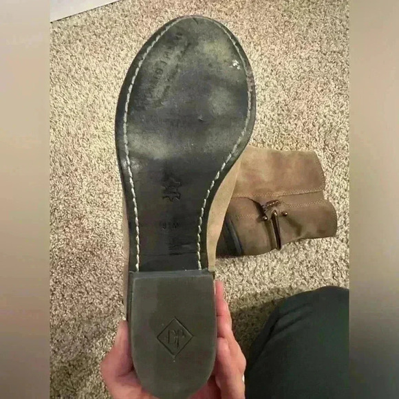 Donald J Pliner DIGG Western Couture Collection Distressed Suede Boots 9.5 women - Picture 6 of 9